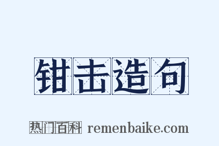 钳击造句是什么意思的图片